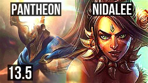 Pantheon Vs Nidalee Jng 72 Winrate 713 Dominating Kr Master