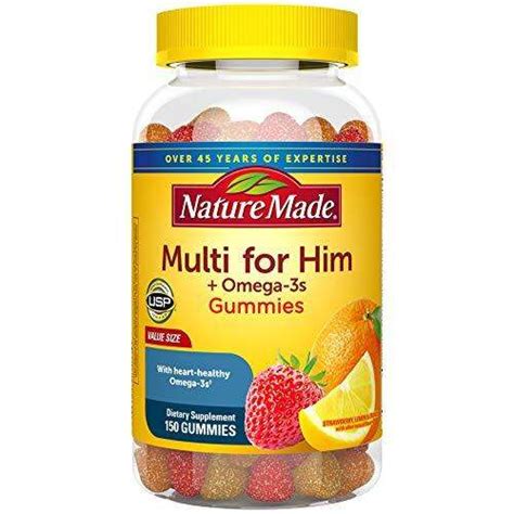 Nature Made Multivitamin For Him With Omega 3 Mens Multivitamins For