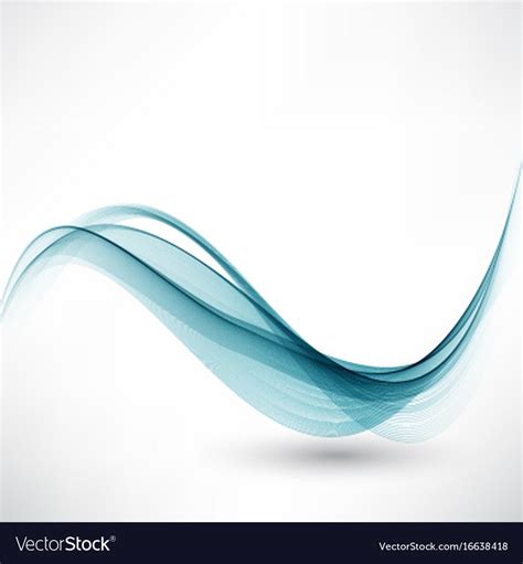 Elegant blue wave background design Royalty Free Vector