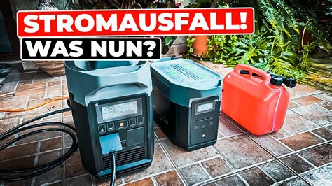 Stromausfall Durch Blitzeinschlag Dank Powerstation Und Notstrom