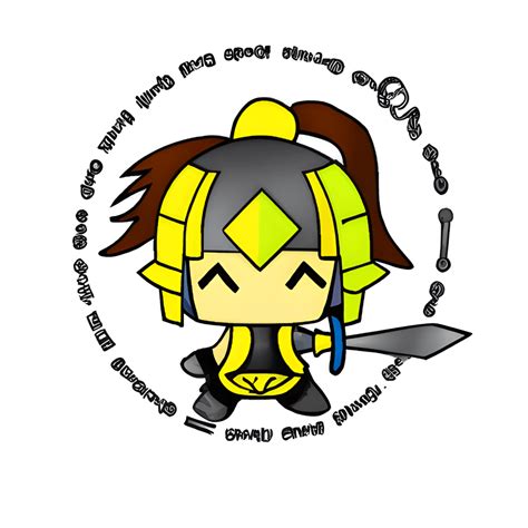 Simbolo Dellopera Chibi Warrior Kawaii · Creative Fabrica