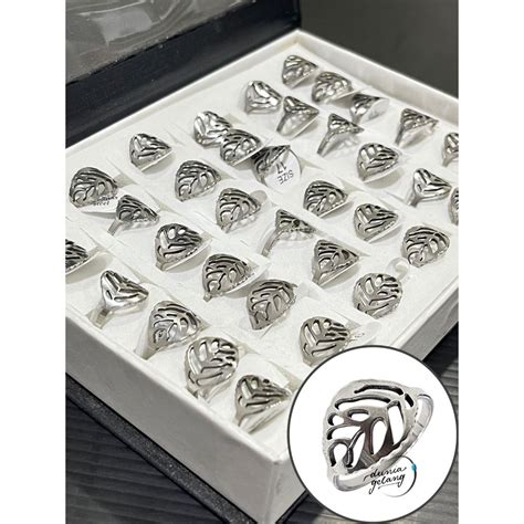 Jual Cincin Titanium Grosir 1 Box Isi 36 Pcs Ukuran 16 Sampai 19