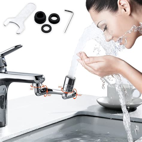 Rotating Faucet Extender Aerator Universal Splash Filter Faucet