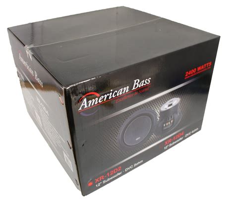 American Bass 12 Dual 4 Ohm Voice Coil 2400 Watts Subwoofer Xr 12d4 — Big Jeff Online Inc