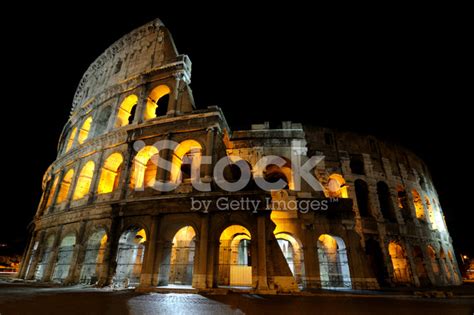 The Colosseum At Night Stock Photo | Royalty-Free | FreeImages