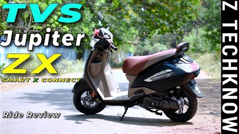 Tvs New Jupiter Zx Smart X Connect Bt Detailed Ride Review Hindi Price