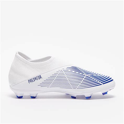 Adidas Predator Edge Sin Cordones Fg Para Ni Os Blanco Hi Res Azul