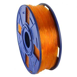 Filamento Premium 175 Mm Alta Pureza Pla 500gr Laranja Translúcido