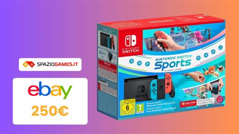 Set Nintendo Switch Sports Con Codice Sconto Su Ebay Spaziogames