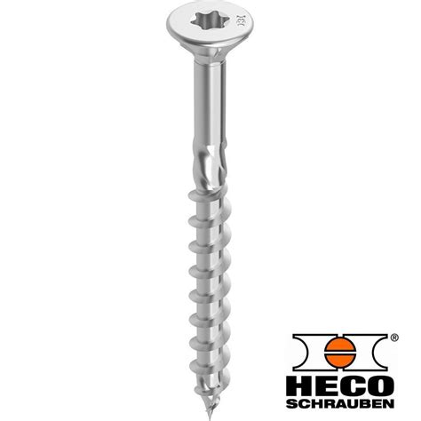 Heco Topix Schroeven Rvs A Torx Tx Platverzonken Kop X Mm