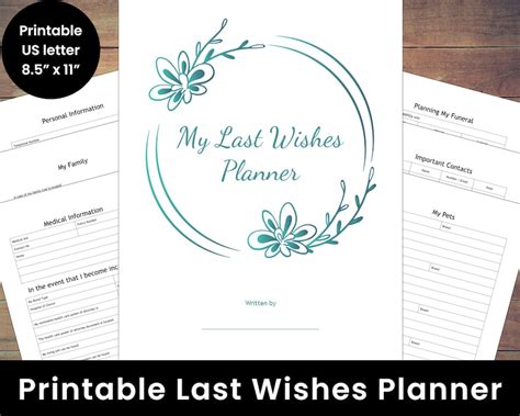 Last Wishes Letter Template Free