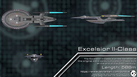 3d Model Star Trek Excelsior Ii Class Starship Vr Ar Low Poly