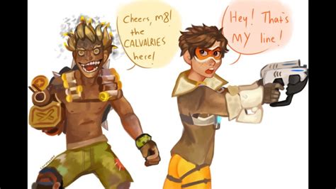 Overwatch Tracer N Junkrat Pose Youtube