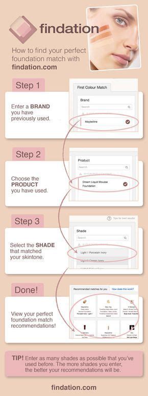 Golden Pin How To Find Your Perfect Foundation Match With Findation