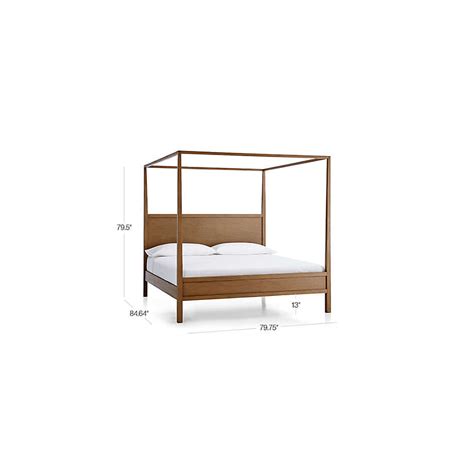 Keane Driftwood King Canopy Bed Reviews Crate And Barrel