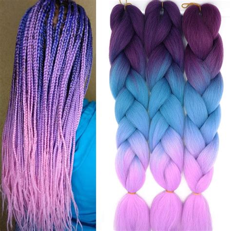 Cm Braiding Hair Extensions Ombre Jumbo Braids Kunsthaar St Cke