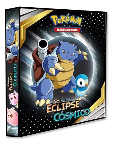 Lbum Pasta Fich Rio Pokemon Sol E Lua Eclipse C Smico Mercadolivre