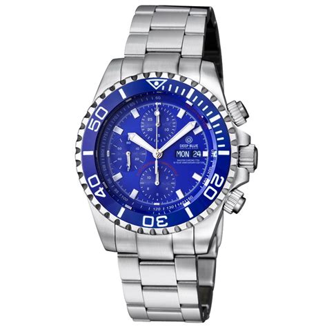 OceanicTime: DEEP BLUE Watches MASTER CHRONO 7750 Auto DIVER 10 Yr ...