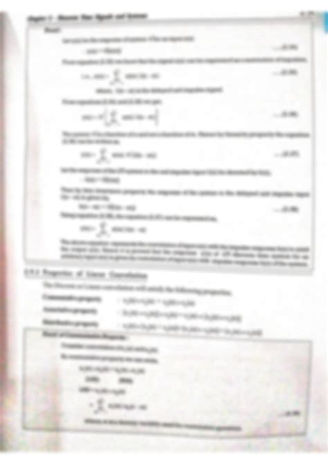 Solution Discrete Or Linear Convolution Representation Of Discrete Time Signal As Summation Of