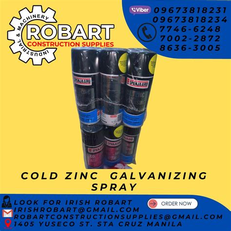 Cold Zinc Galvanizing Spray Commercial Industrial Construction