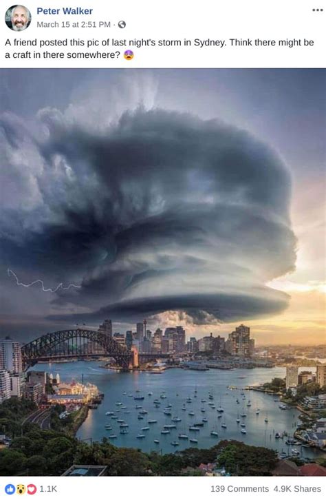 Is this a Photograph of a Large Storm Over Sydney? | Snopes.com