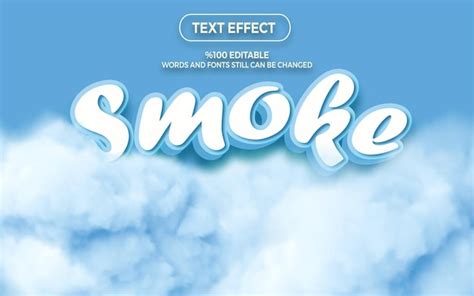 Premium Vector Smoke Text Effect Fully Editable