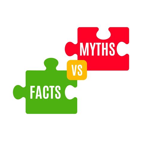 Myths Vs Facts Icon Truth And False Jigsaw Puzzle 15600150 Vector Art