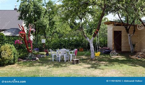 Backyard Of An Ordinary Poor Village House Stock Photo Image Of