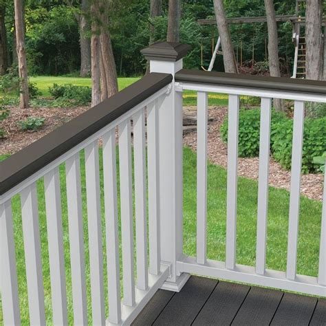 Veranda Ft Nantucket Gray Decorative Rail Cover For Use With