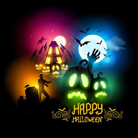 Halloween Night Stock Vector Illustration Of Spooky 45372718