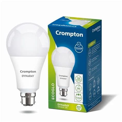 Dynaray 20Watt Crompton Greaves LED Bulb Cool Daylight B22 At Rs 230