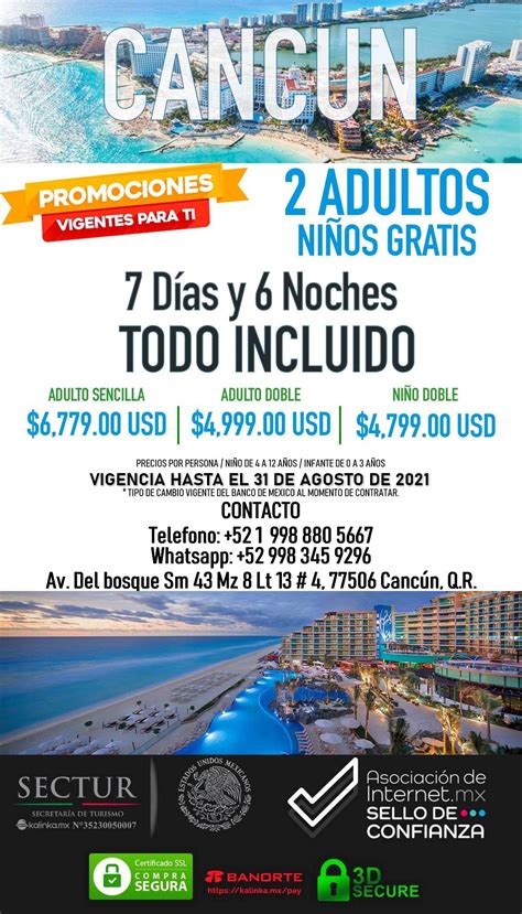 Viajes A Cancun Paquetes A Cancun Kalinka Mx