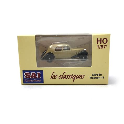 Citroën Traction 11A 1935 HO 1 87 SAI 6161 modélisme diorama