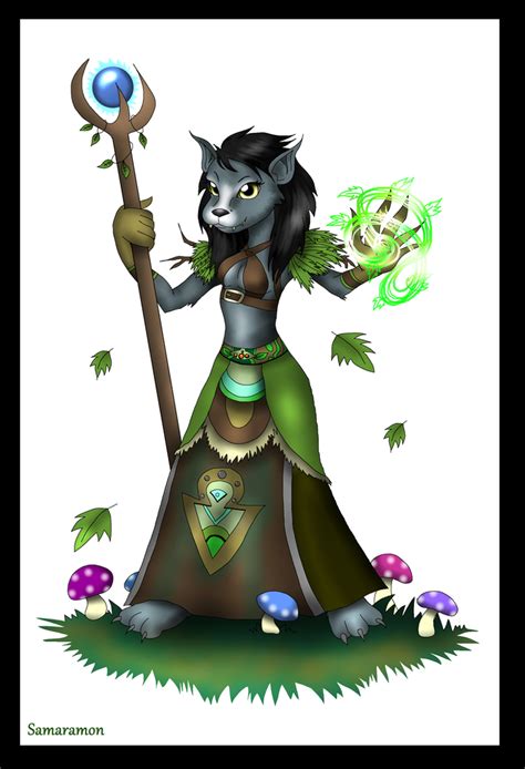 Chibi Worgen Druid Commission By Samaramon On Deviantart