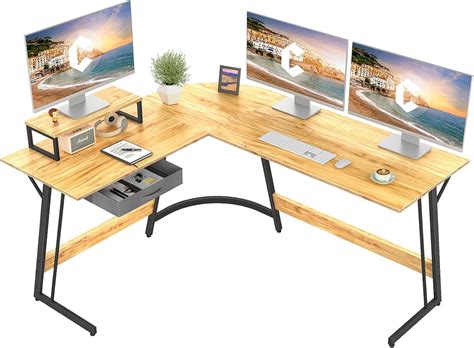 Cubicubi Modern L Shaped Desk Computer Corner Desk Home Office Writing