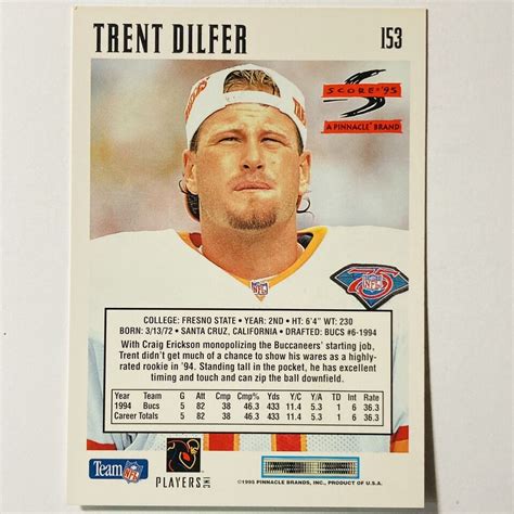 Score Trent Dilfer Tampa Bay Buccaneers Football Card Tc Ebay