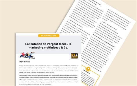 Comprendre Et Mettre En Question La Tentation De Largent Facile Sur