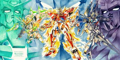 Gundam Build Fighters Try Fan Art Poster Image Gundam Build