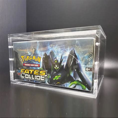 Clear Acrylic Display Case Pokemon Booster Box Magnet Lid For Pokemon