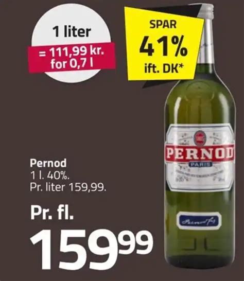 Pernod 1 L Tilbud Hos Fleggaard