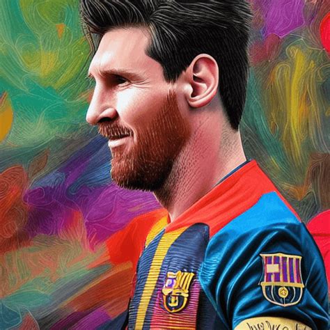 Lionel Messi Cartoon Digital Painting Creative Fabrica