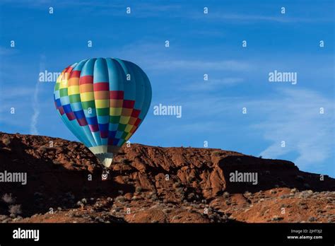 Hot Air Balloon In Valley Of The Gods Bluff Balloon Festival Bears