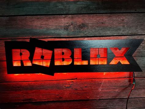 Roblox Gaming LED Sign Video Game Art Game Room Décor | Etsy