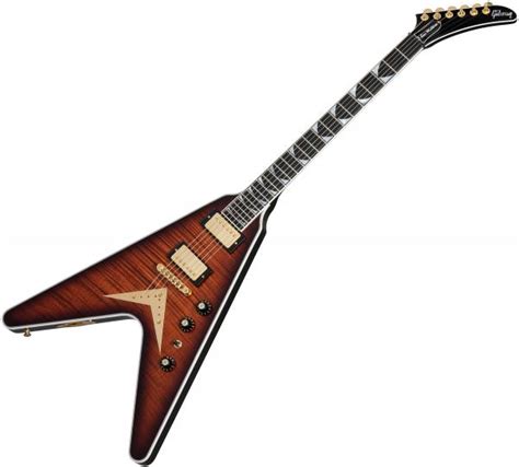 Solidbody E Gitarre Gibson Custom Shop Dave Mustaine Flying V Exp Ltd