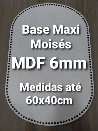 1 Base Maxi Crochê Moisés Mdf Cru 6mm 60x35cm Ou Sob Medida MercadoLivre