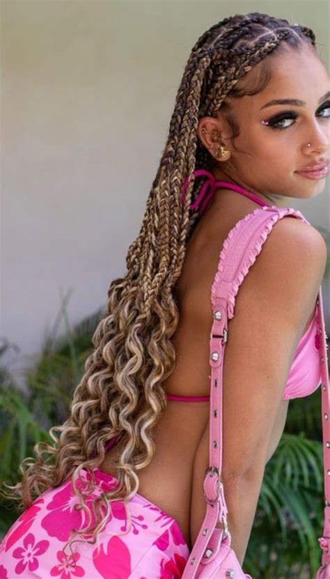 Pin By Daniela Bunker S On Peinados Goddess Braids Blonde Braids Cute Box Braids