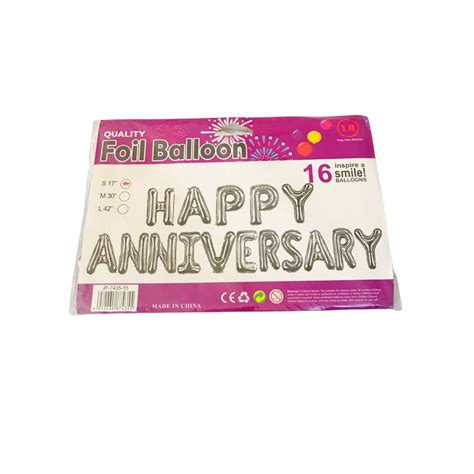 Happy anniversary foil banner – Spark Party Shop