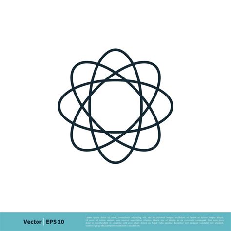 Premium Vector Atom Nuclear Icon Vector Logo Template Illustration