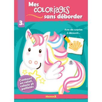 Mes Coloriages Sans D Border Licorne Broch Collectif Achat