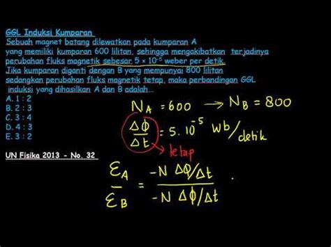 Contoh Soal Dan Pembahasan GGL Induksi YouTube